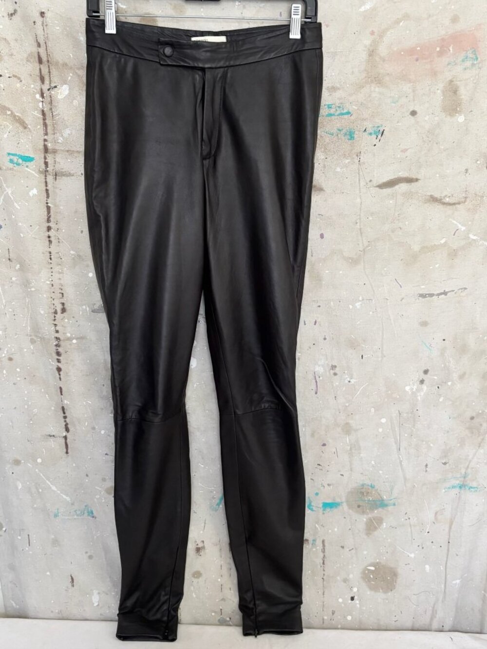 Anthropologie Rutzou Sheep Leather Skinny Trouser Pants